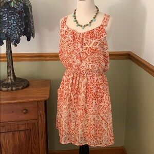 Speechless crochet back ruffle front dress M